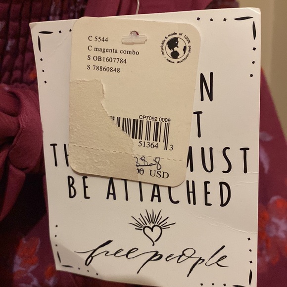 Free People Matilda strapless mini dress, size large and NWT. Tie in back is ❤️ - Picture 14 of 14